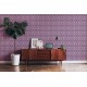 Tapet retro Psychedelia lila - decor