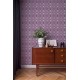 Tapet retro Psychedelia lila - decor