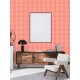 Tapet retro Psychedelia rosu - decor