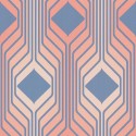 Tapet Retro Chic albastru