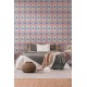 Tapet Retro Chic albastru - decor