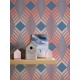 Tapet Retro Chic albastru - decor