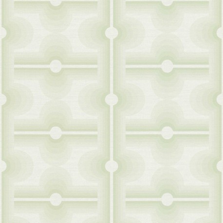 Tapet Disco Chic crem-verde