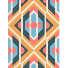 Tapet Retro geometric 5314