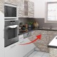 Autocolant bucatarie Marmura alb-bej - decor