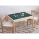 Autocolant Tabla de scris verde - decor