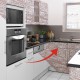 Autocolant bucatarie Marmura roz - decor