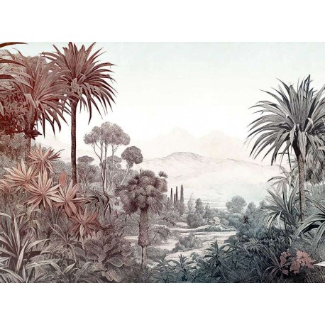 Fototapet peisaj tropical sepia