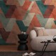 Fototapet retro cu model Chevron