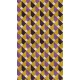 Fototapet retro geometric galben-mov