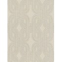 Tapet geometric cu striatii bej-gri