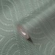 Tapet geometric cu striatii gri-verzui