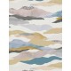 Tapet abstract Munti bej-bleu
