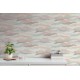 Tapet abstract Munti roz-verde