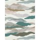 Tapet abstract Munti maro-turcoaz