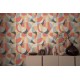 Tapet Bauhaus geometric gri-rosu