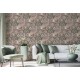 Tapet exotic vintage Kakadu roz-crem