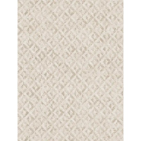 Tapet model geometric vintage alb-gri