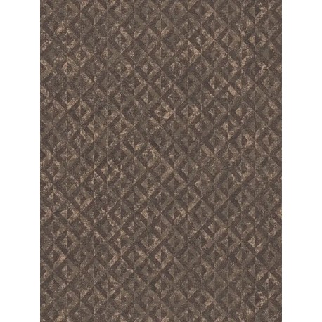 Tapet model geometric vintage maro-negru