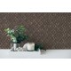 Tapet model geometric vintage maro-negru