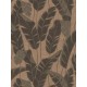 Tapet frunze palmier Jade maro-negru