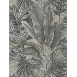 Tapet Jungla tropicala gri