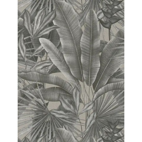 Tapet Jungla tropicala gri