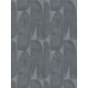 Tapet geometric Frunze de palmier antracit