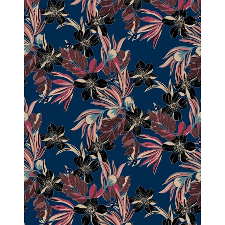 Fototapet design floral Smart Art albastru