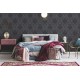 Tapet clasic cu model baroc antracit