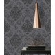 Tapet clasic cu model baroc antracit