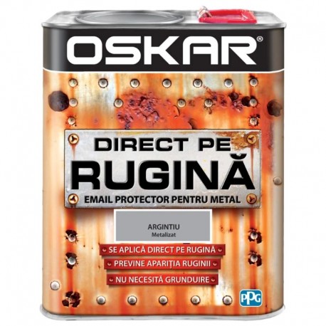Vopsea Oskar Direct pe Rugina Argintiu Metalizat 2.5l