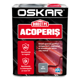 Vopsea Oskar Direct Pe Acoperis - gri metal 2.5L