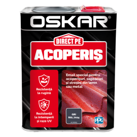 Vopsea Oskar Direct Pe Acoperis Gri RAL 7024 2.5L
