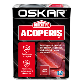 Vopsea Oskar Direct Pe Acoperis - rosu inchis 2.5L