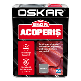 Vopsea Oskar Direct Pe Acoperis - argintiu 2.5L