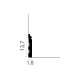 Plinta alba Mardom MD360 137 mm
