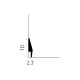 Plinta alba Mardom MD016 100 mm