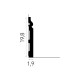 Plinta alba Mardom MD020 198 mm