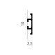 Brau perete cu canale LED QL017 100 mm