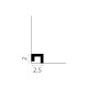 Plinta alba Mardom QL021 20x25 mm