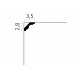 Cornisa flexibila MDB135F 28x35 mm