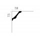 Cornisa tavan MDA007 98x100 mm