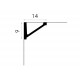 Cornisa tavan MDB131 90x140 mm