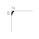 Cornisa tavan MDB180 25x15 mm