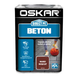 Vopsea Oskar Direct pe Beton Maro roscat 0.75L