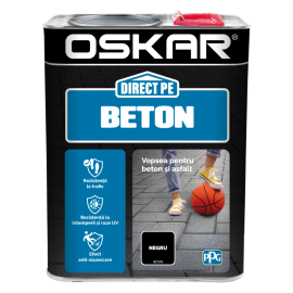 Vopsea Oskar Direct pe Beton negru 2.5L