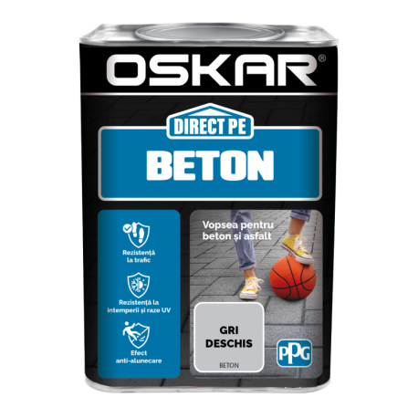 Vopsea Oskar Direct pe Beton gri deschis 0.75L