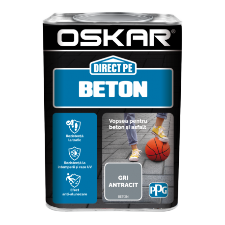 Vopsea Oskar Direct pe Beton gri antracit 0.75L