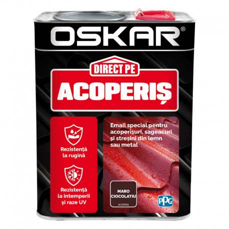 Vopsea Oskar Direct Pe Acoperis Maro ciocolatiu 2.5L